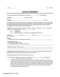 Lease Agreement Printing